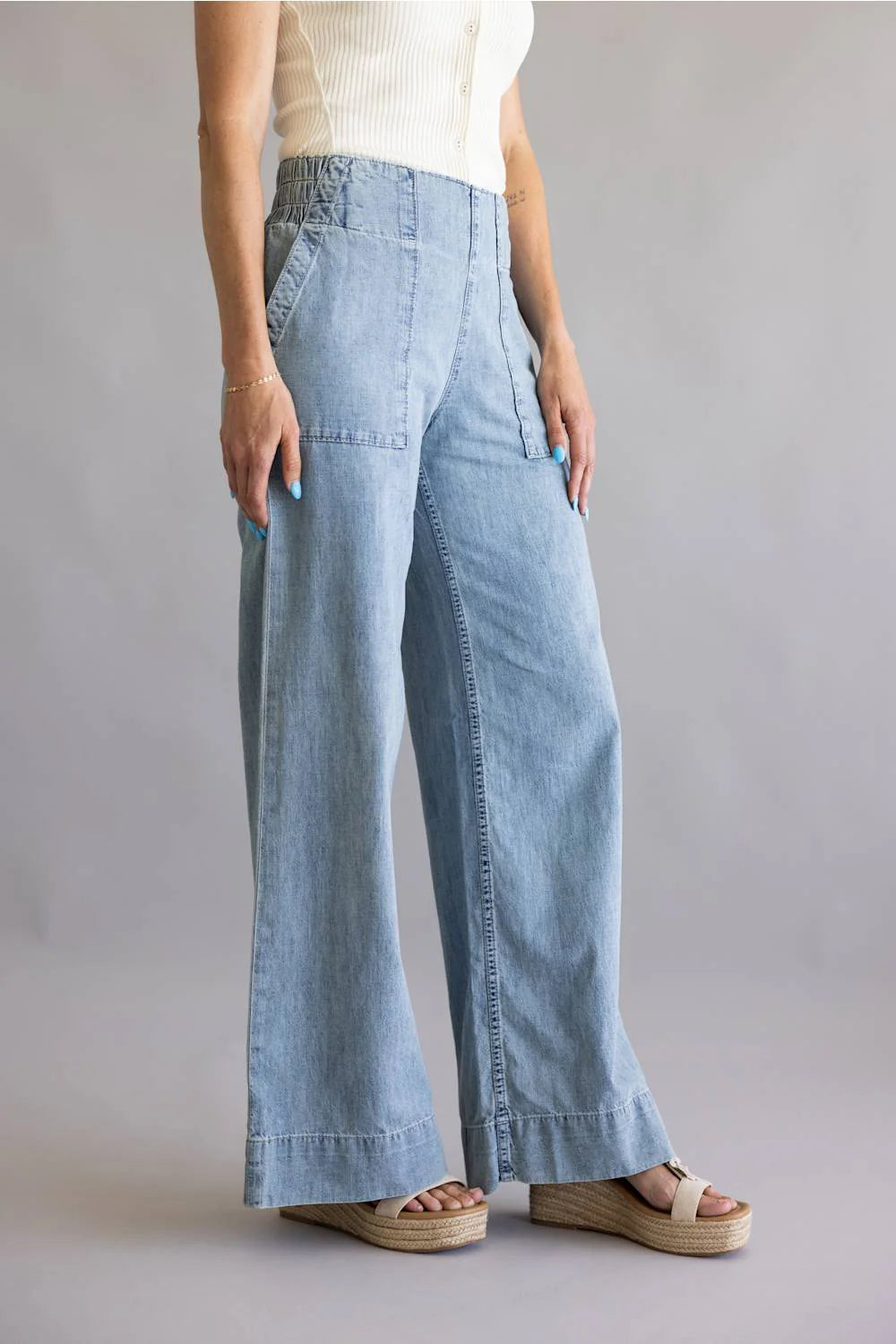We The Free Breezy Denim Pull-On Jeans