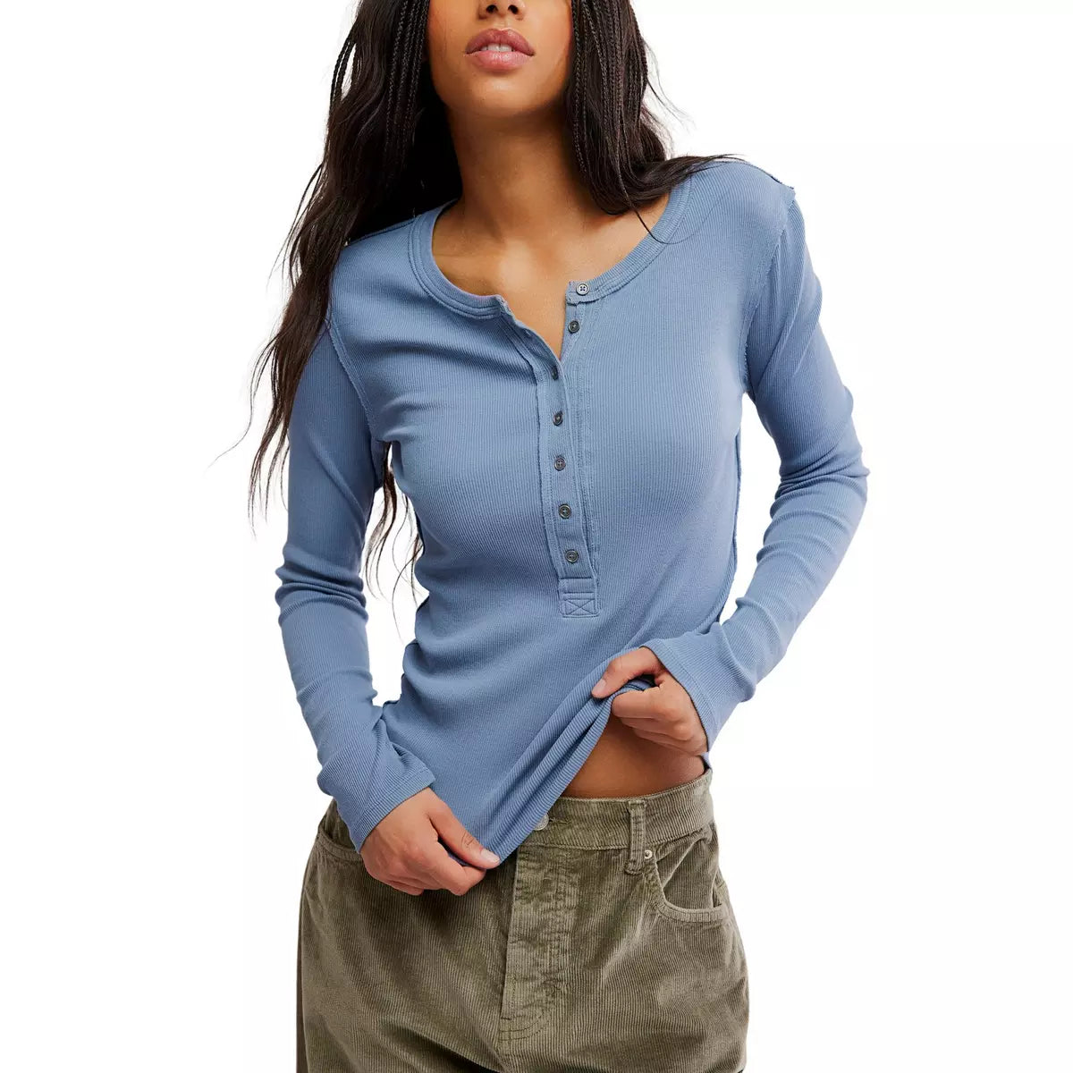 Free People We the Free Jamie Henley Top - Flint Stone