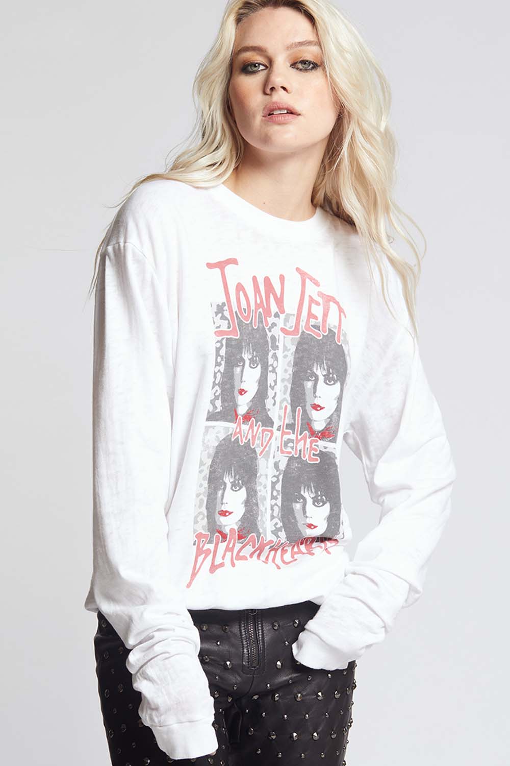 Recycled Karma Joan Jett And The Blackhearts Fitted Sweatshirt