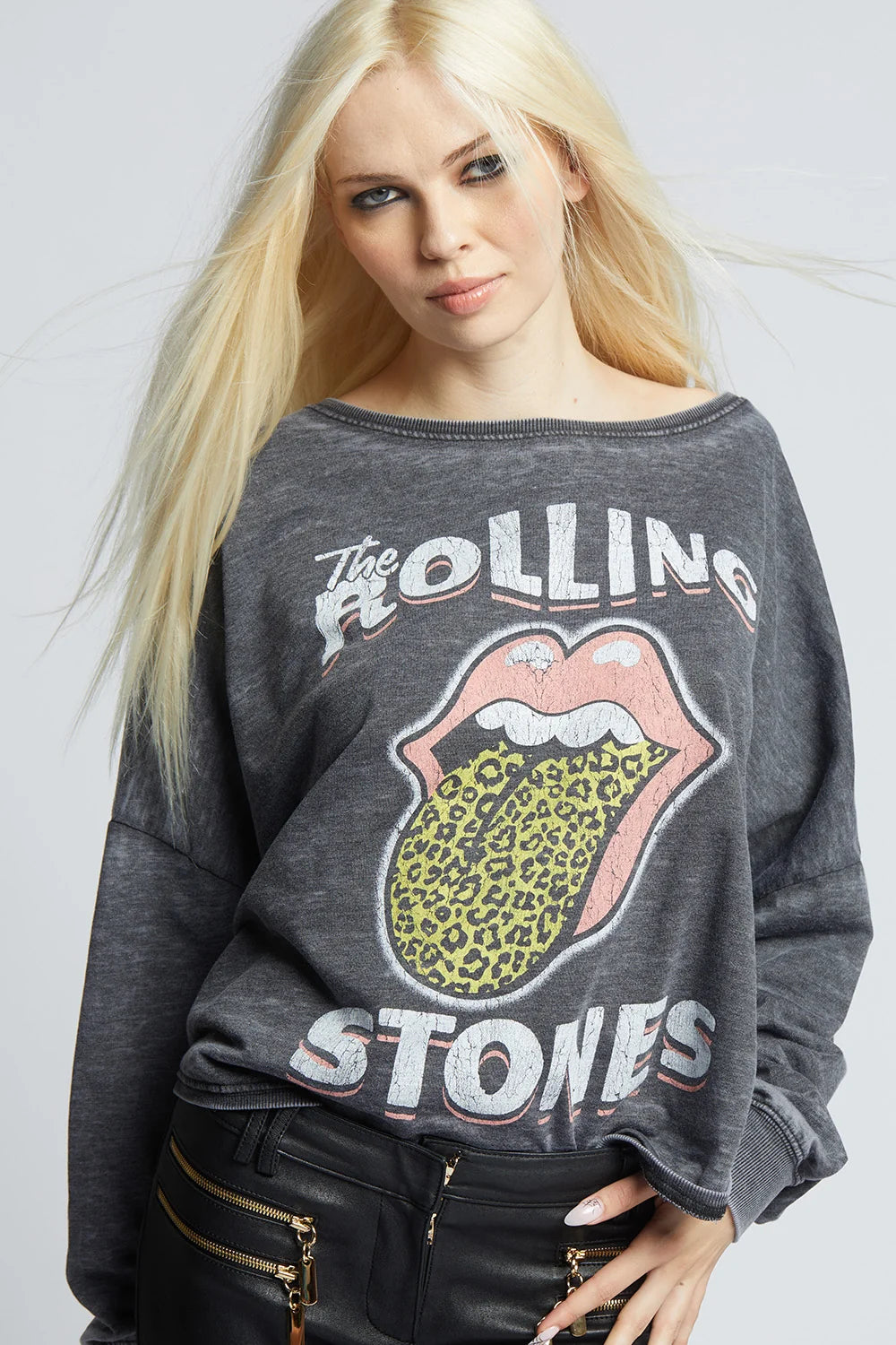 Recycled Karma The Rolling Stones One Size Graphic Sweatshirt