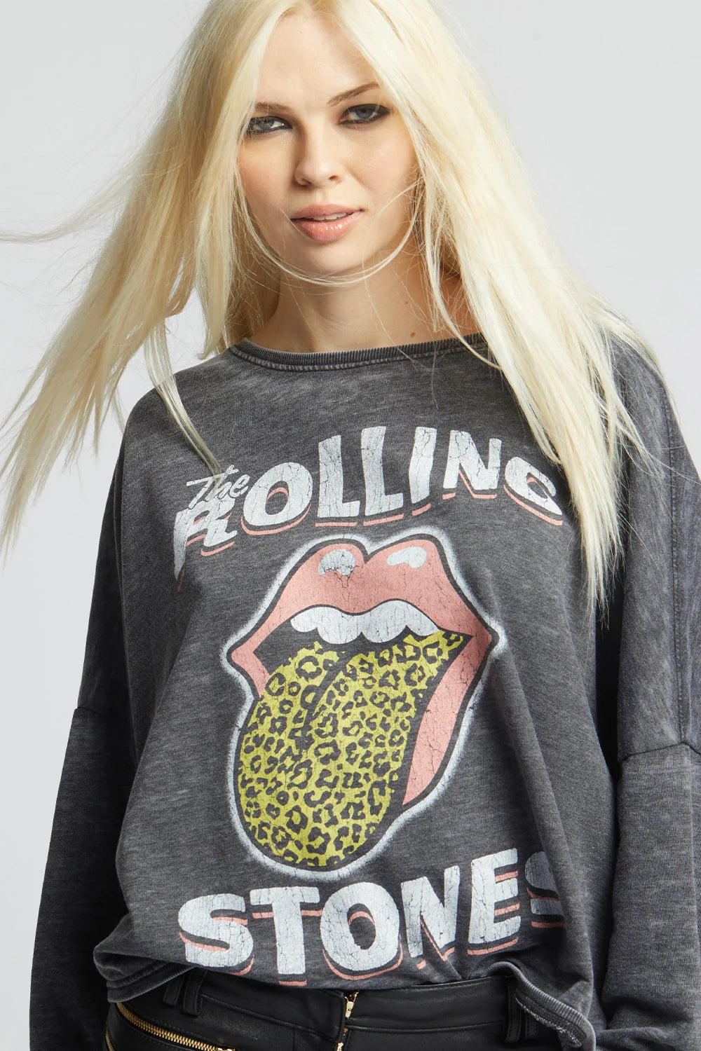 Recycled Karma The Rolling Stones One Size Graphic Sweatshirt