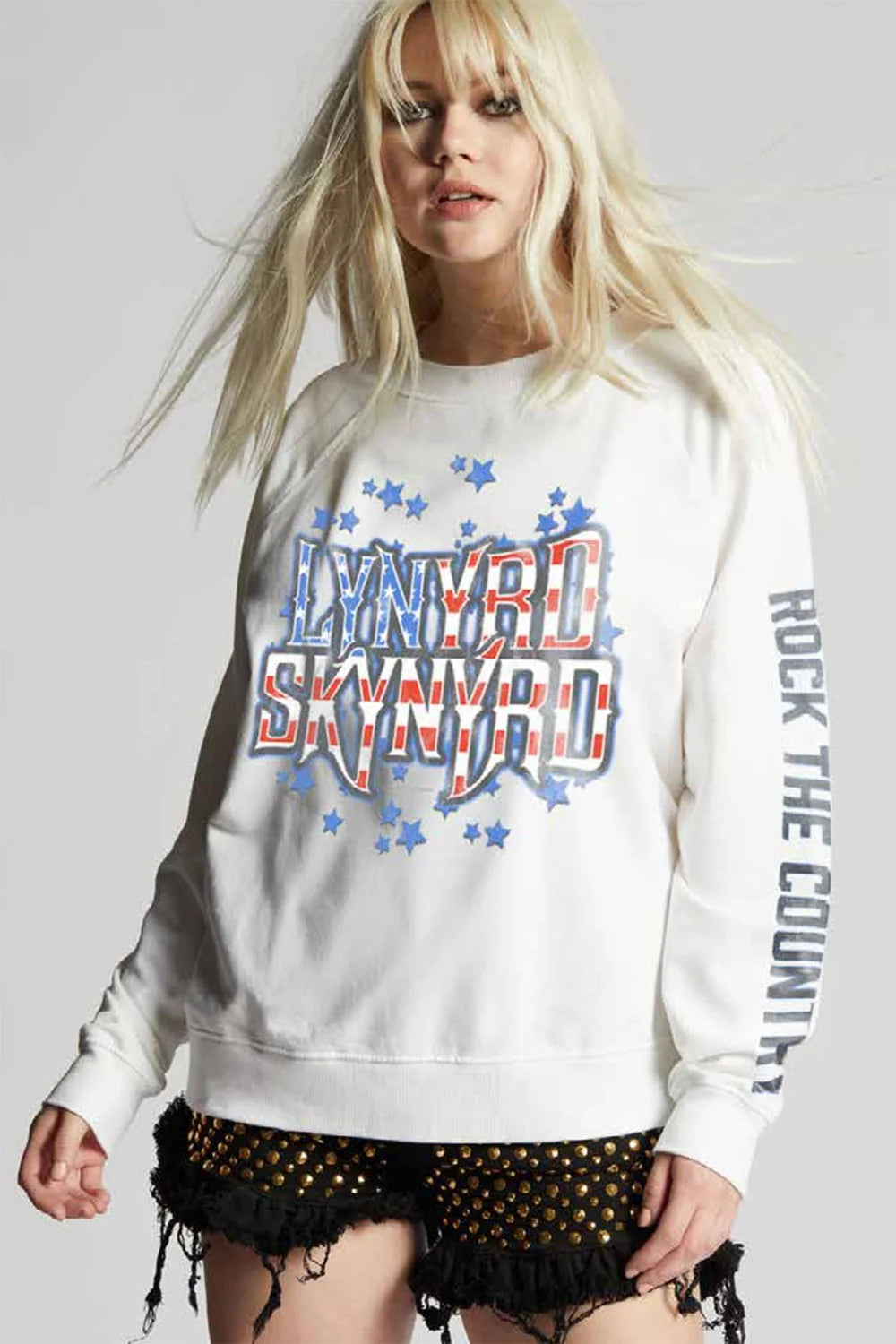 Recycled Karma Lynyrd Skynyrd Rock The Country Sweatshirt