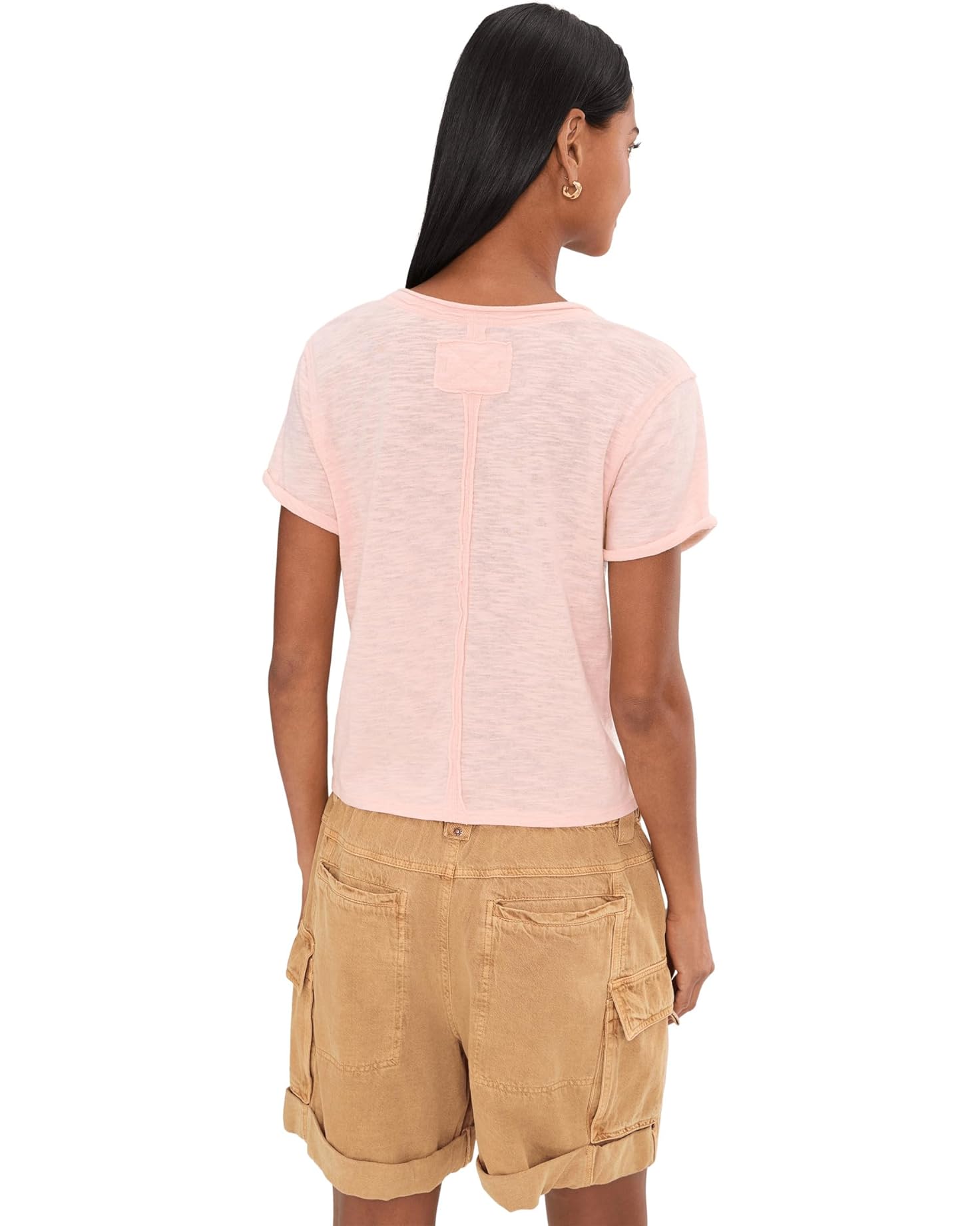Free People Women's Take 2 Tee - Blushing Peony Combo