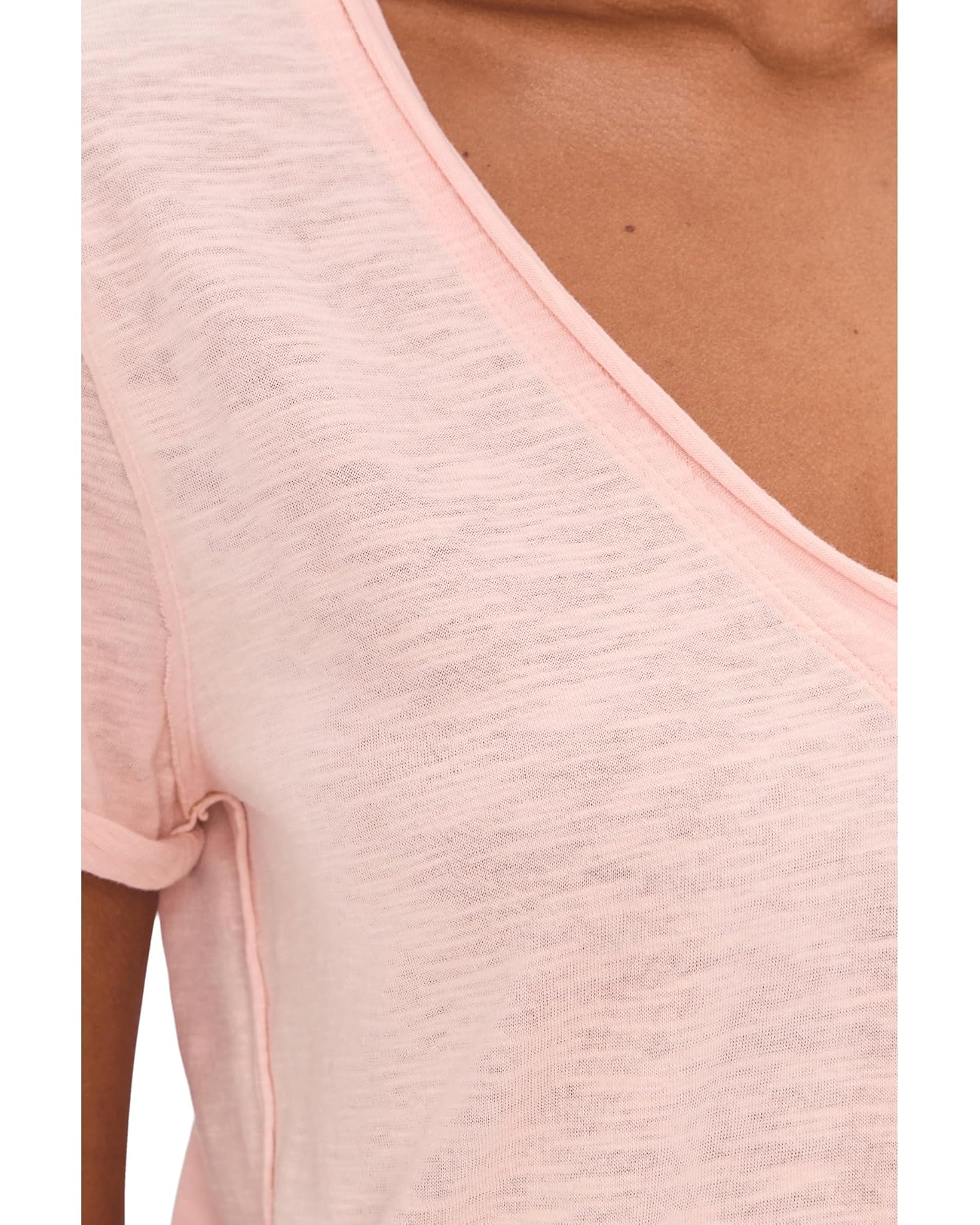 Free People Women's Take 2 Tee - Blushing Peony Combo
