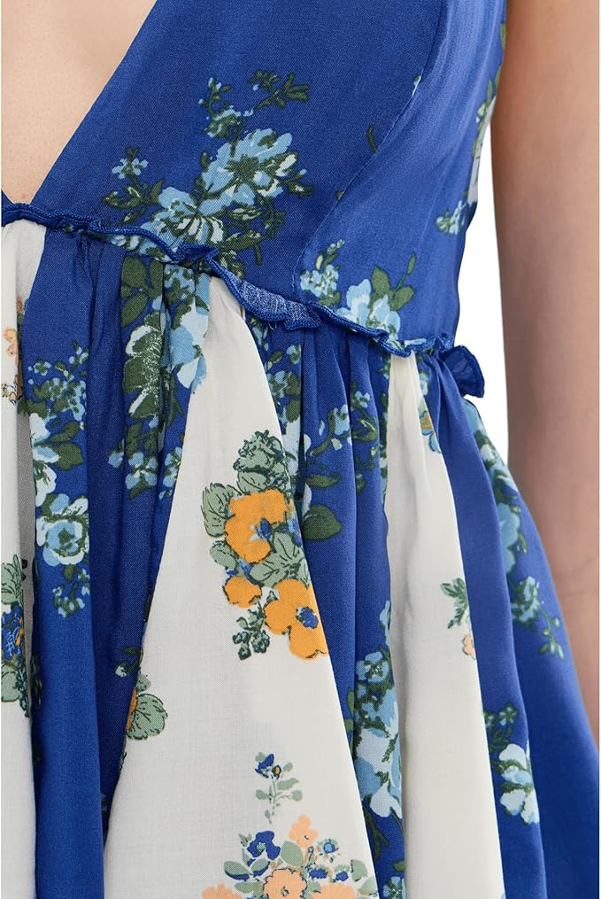 Free People Women's Tillie Top - Blue Combo