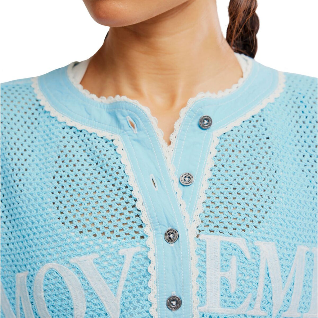 Free People Women's Movement Camp Out T-Shirt - Bright Blue