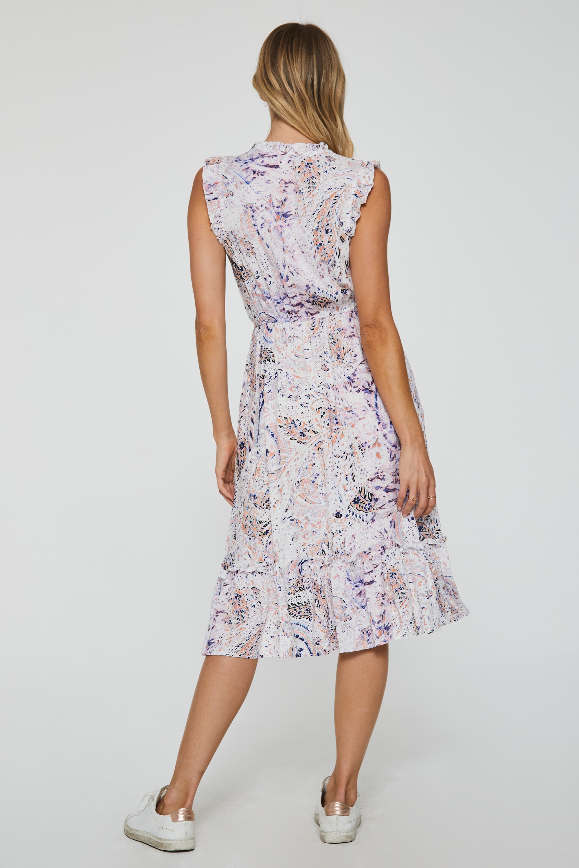 Another Love Maisie Multi-Ruffles Women's Dress in Malasana Paisley