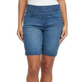 DKNY Jeans Ladies' Pull On Comfort Stretch Denim Bermuda Shorts - Med Wash/Small