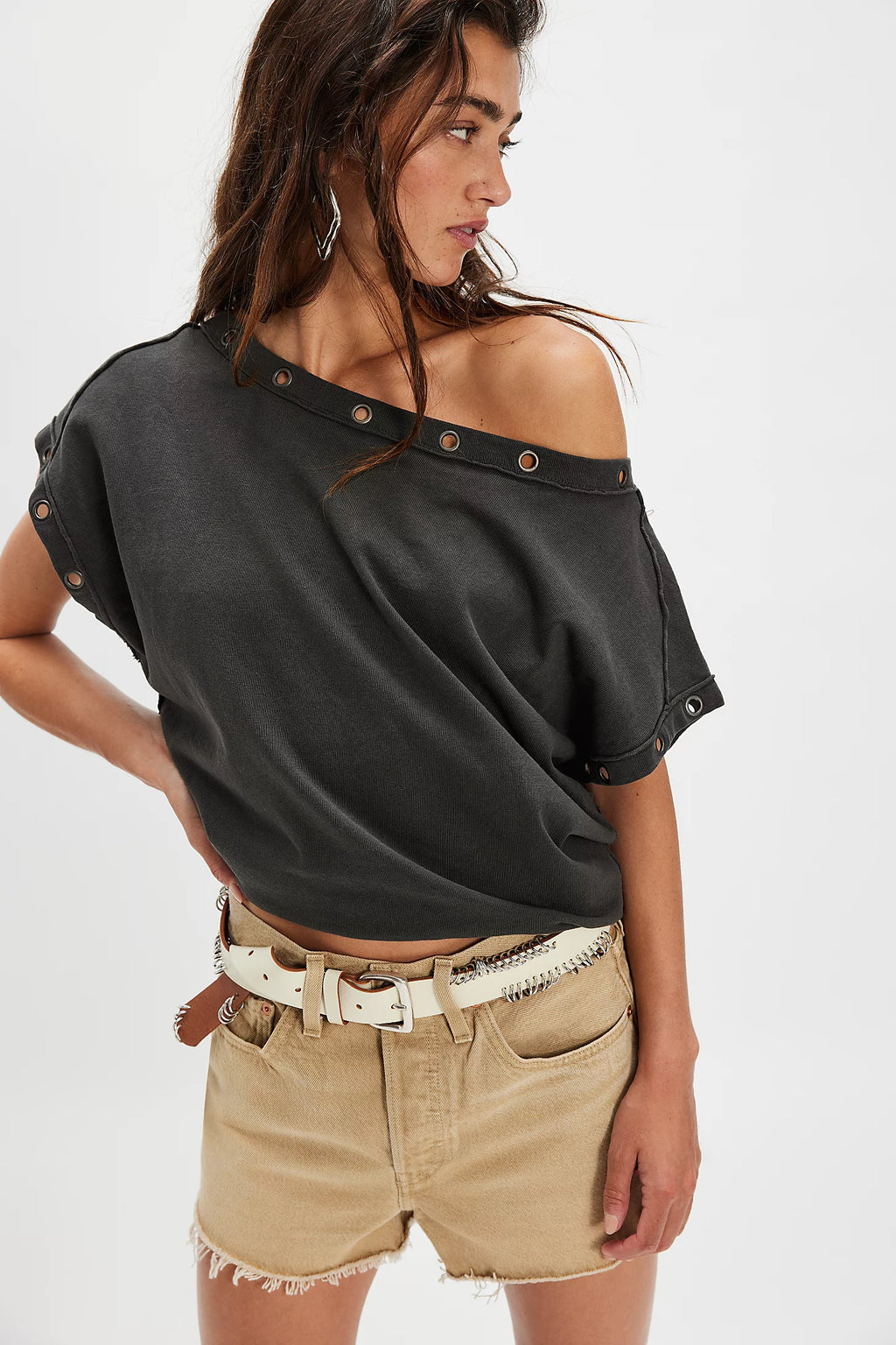Free People Women's Billie Tee - Black