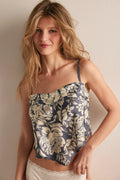 Free People Might Be Something Printed Cami -Shadow Combo