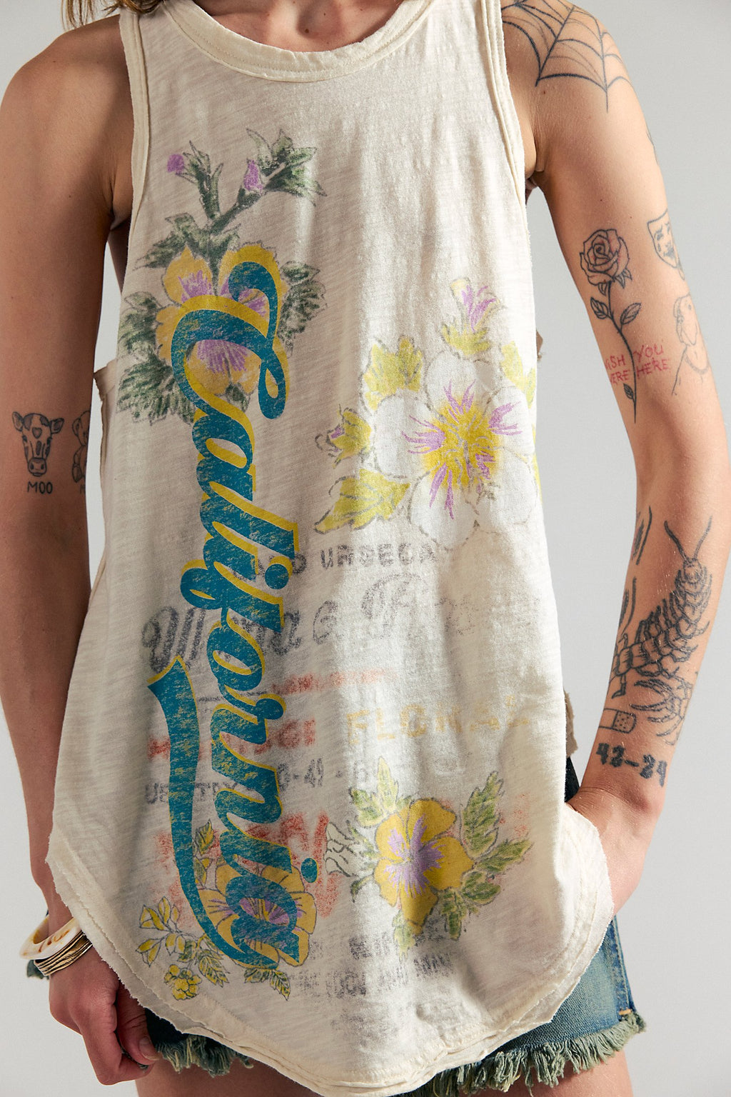 We The Free Rosie Graphic Tank - Tofu Combo