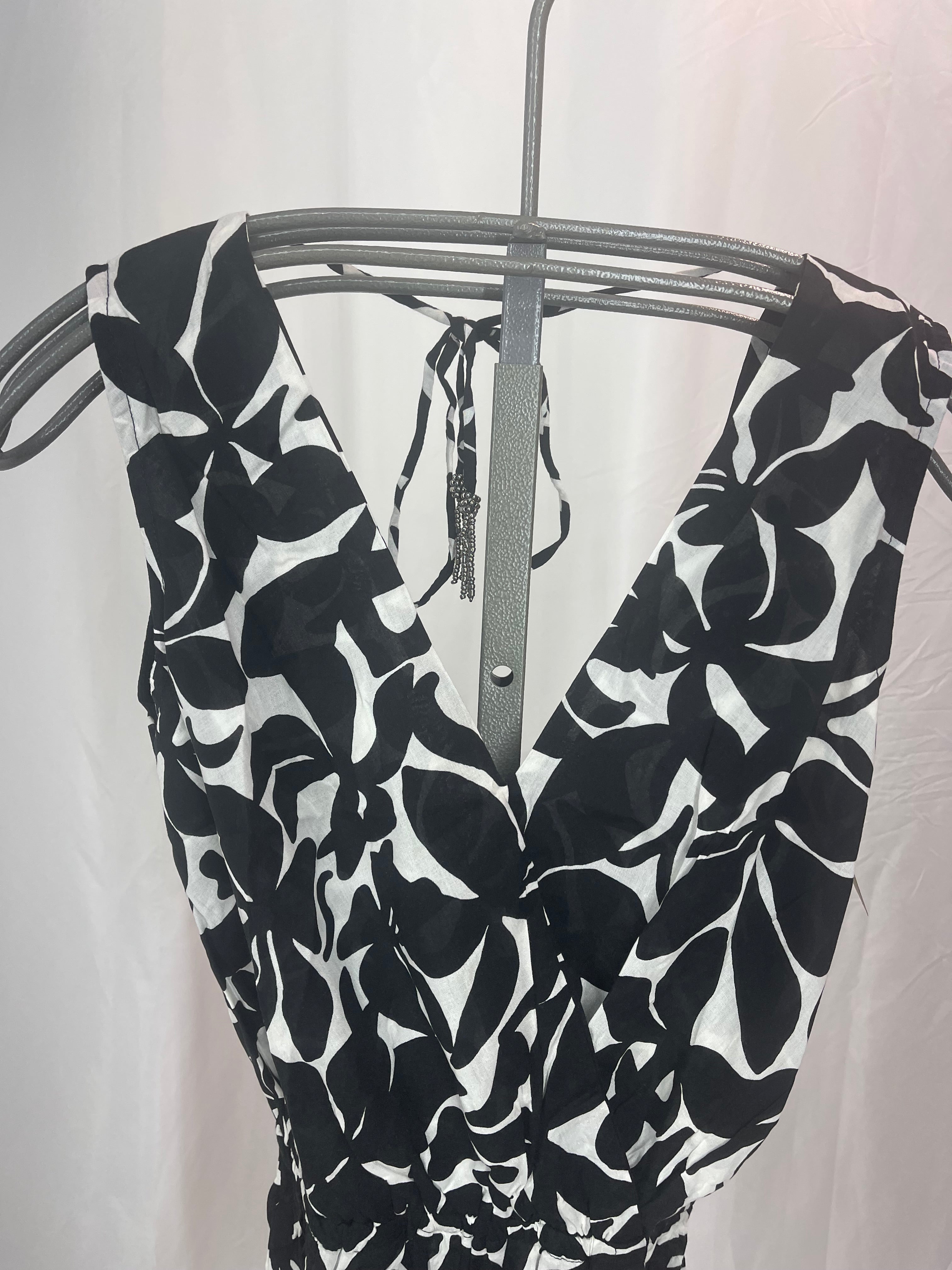 Khush Izzie Women's Romper - Frangipani Black