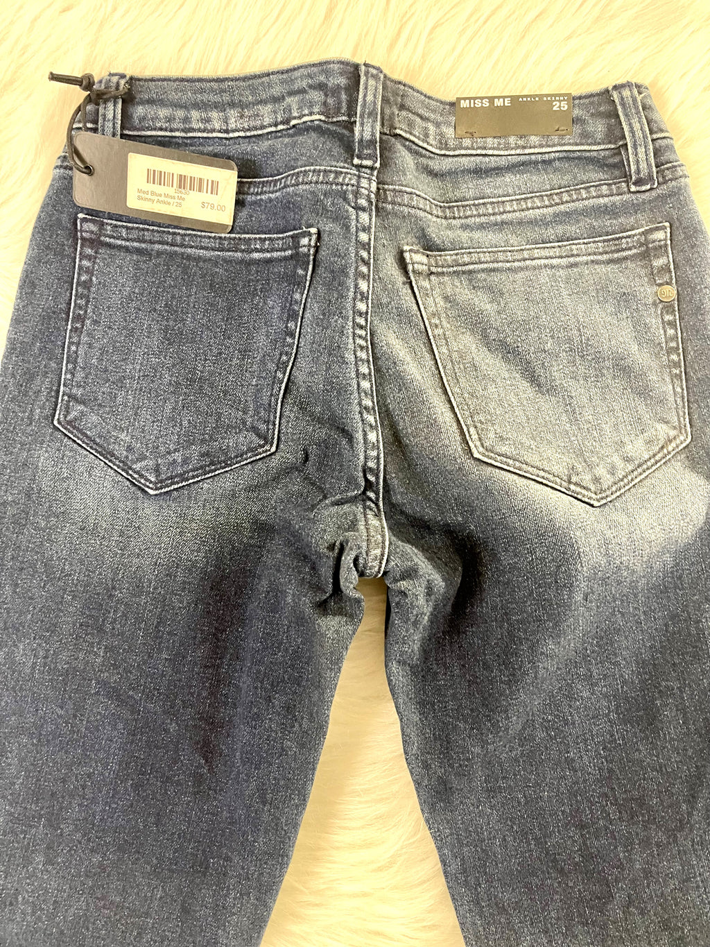 Miss Me Medium Blue Skinny Ankle Women's Jeans
