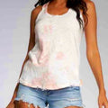 Elan Pink Tie Dye Tank