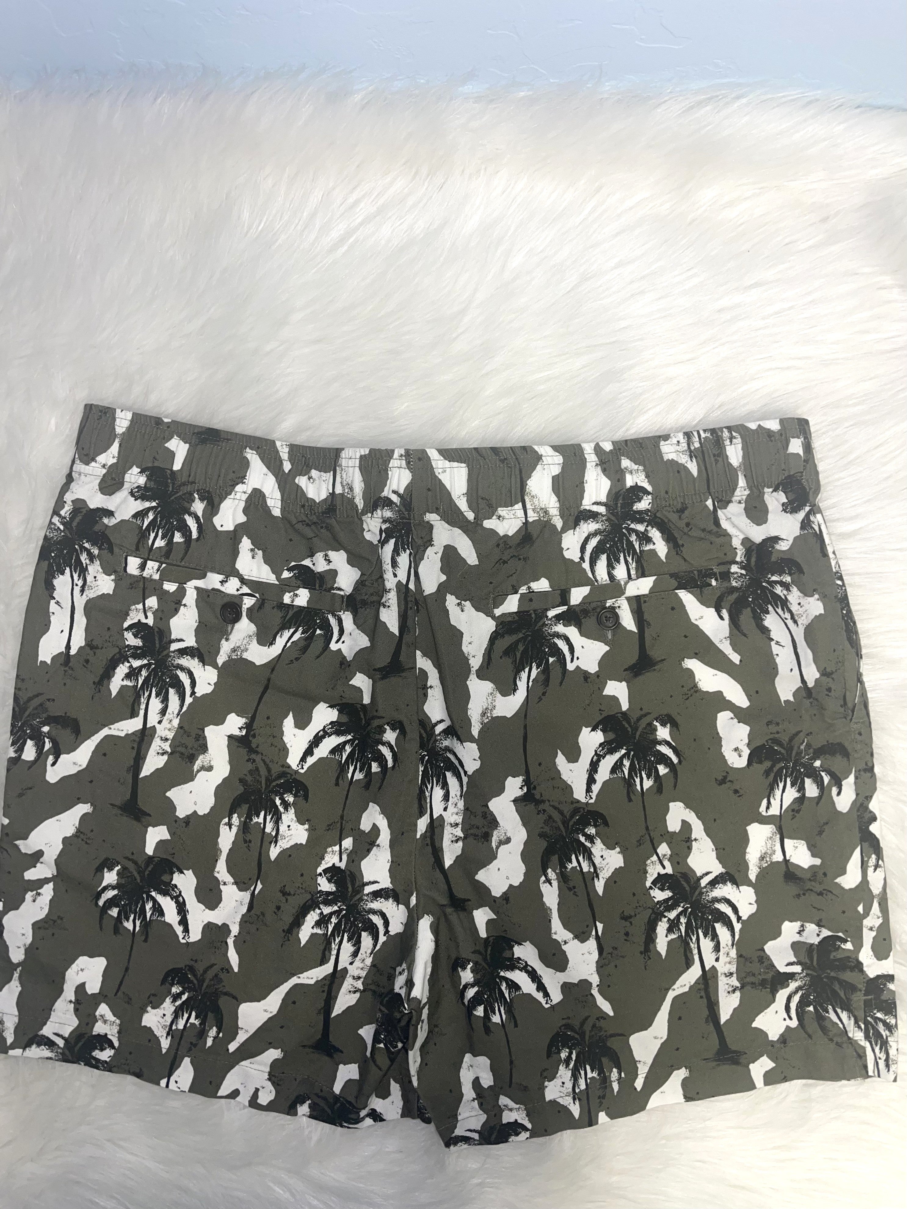 James Perse Men's Camo Palm Shorts