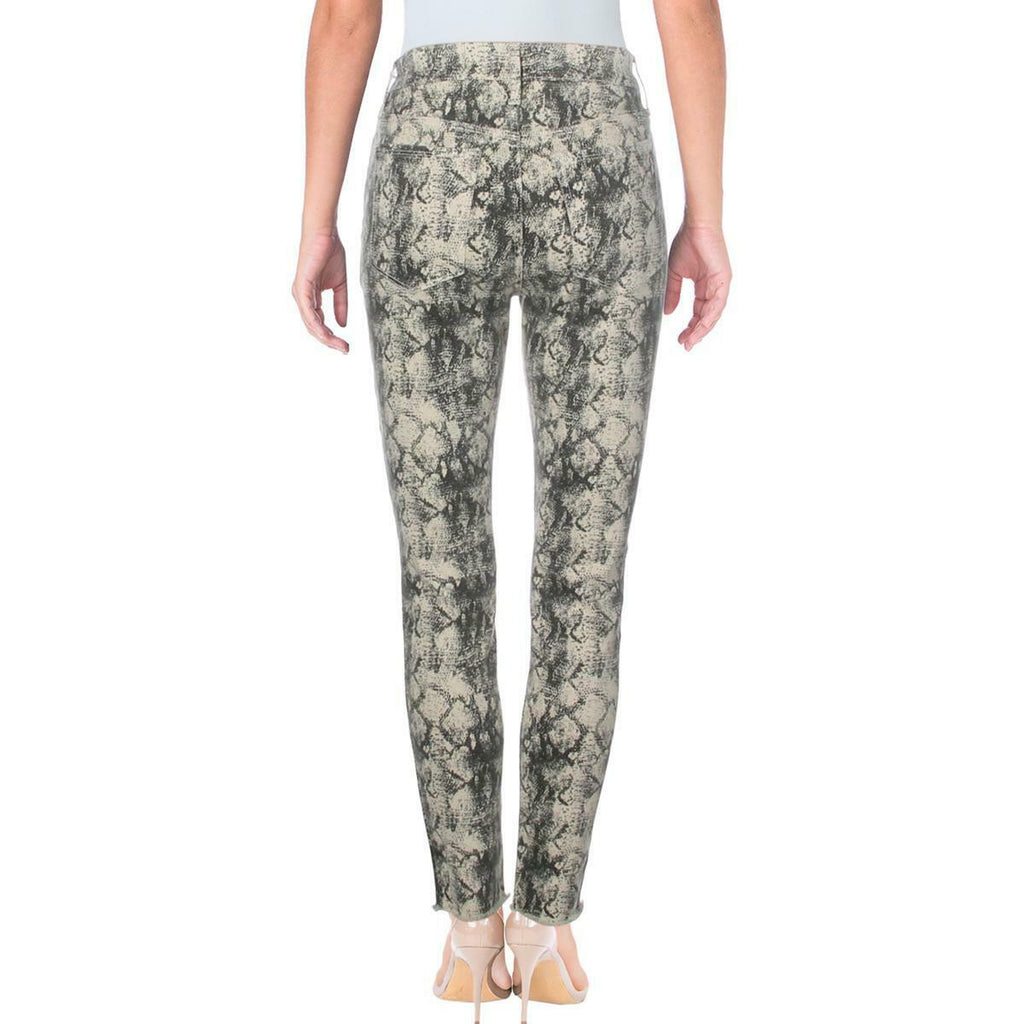Sam Edelman Women's the Stiletto High Rise Snake Print Skinny Jeans
