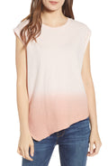 Hudson Women's Rolled Sleeve Tank - Pink Ombre