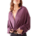 Free People Rockaway Solid - Purple Dusk