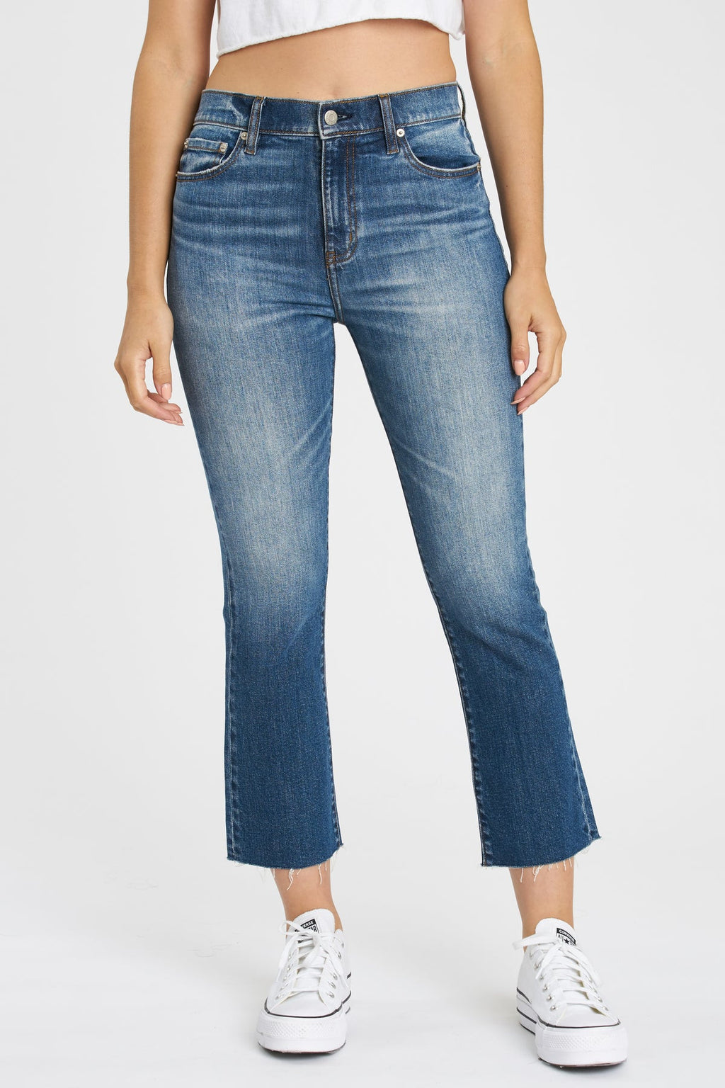 Daze Shy Girl in Snooze High Rise Crop Flare Women's Jeans