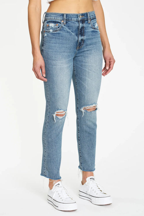 Daze Daily Driver High-Rise Skinny Straight Womens Jeans in Euphoria