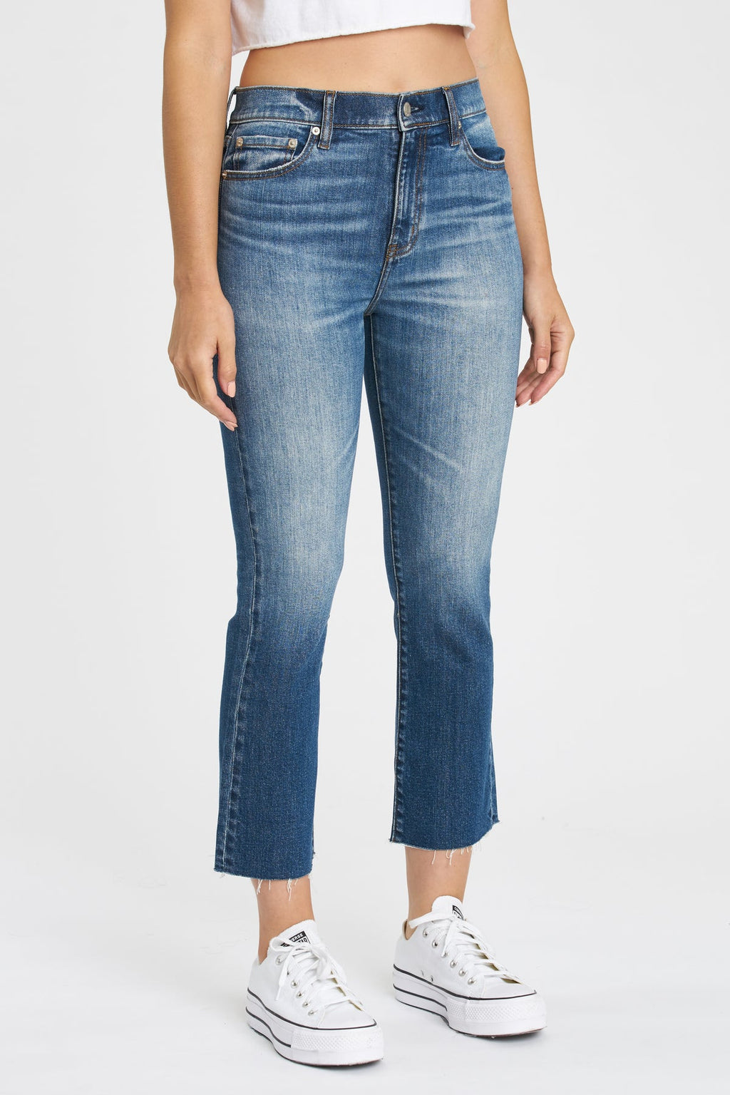 Daze Shy Girl in Snooze High Rise Crop Flare Women's Jeans