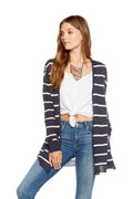 Chaser Twilight Stripe Women's Cardigan Sweater