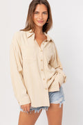 Lelis Collection Oversize Shirt - Cream