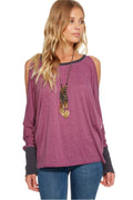 Chaser Blocked Jersey with Dolman Sleeves