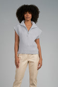 Elan Sleeveless 3/4 Zip Women's Sweater