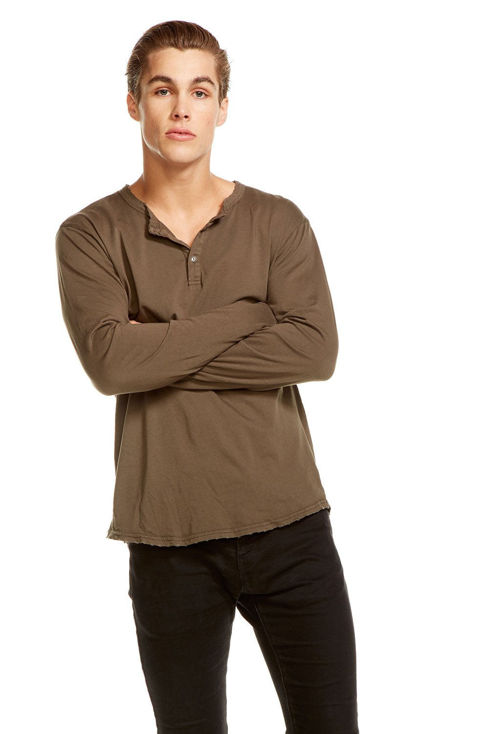 Chaser Men's Cotton Henley Men's Jersey