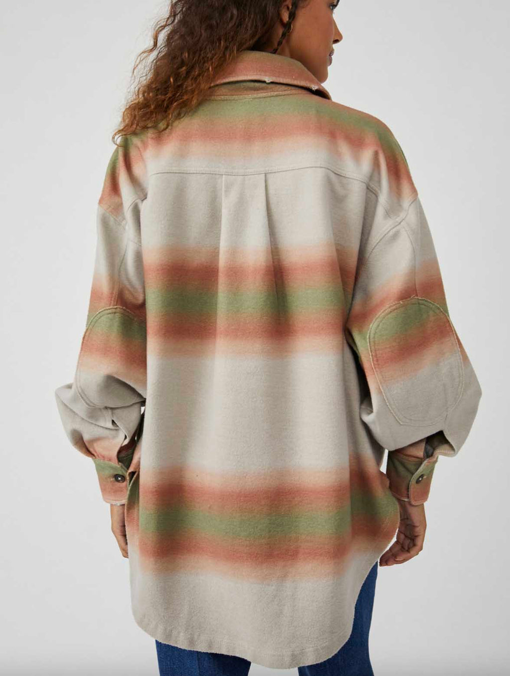 Free People Printed Ruby Jacket in Marzipan Combo