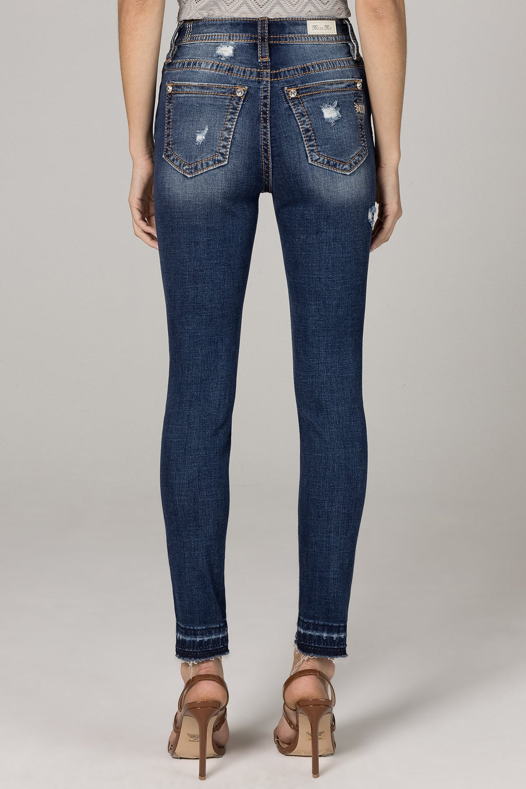 Miss Me Torn High Rise Ankle Skinny Jeans
