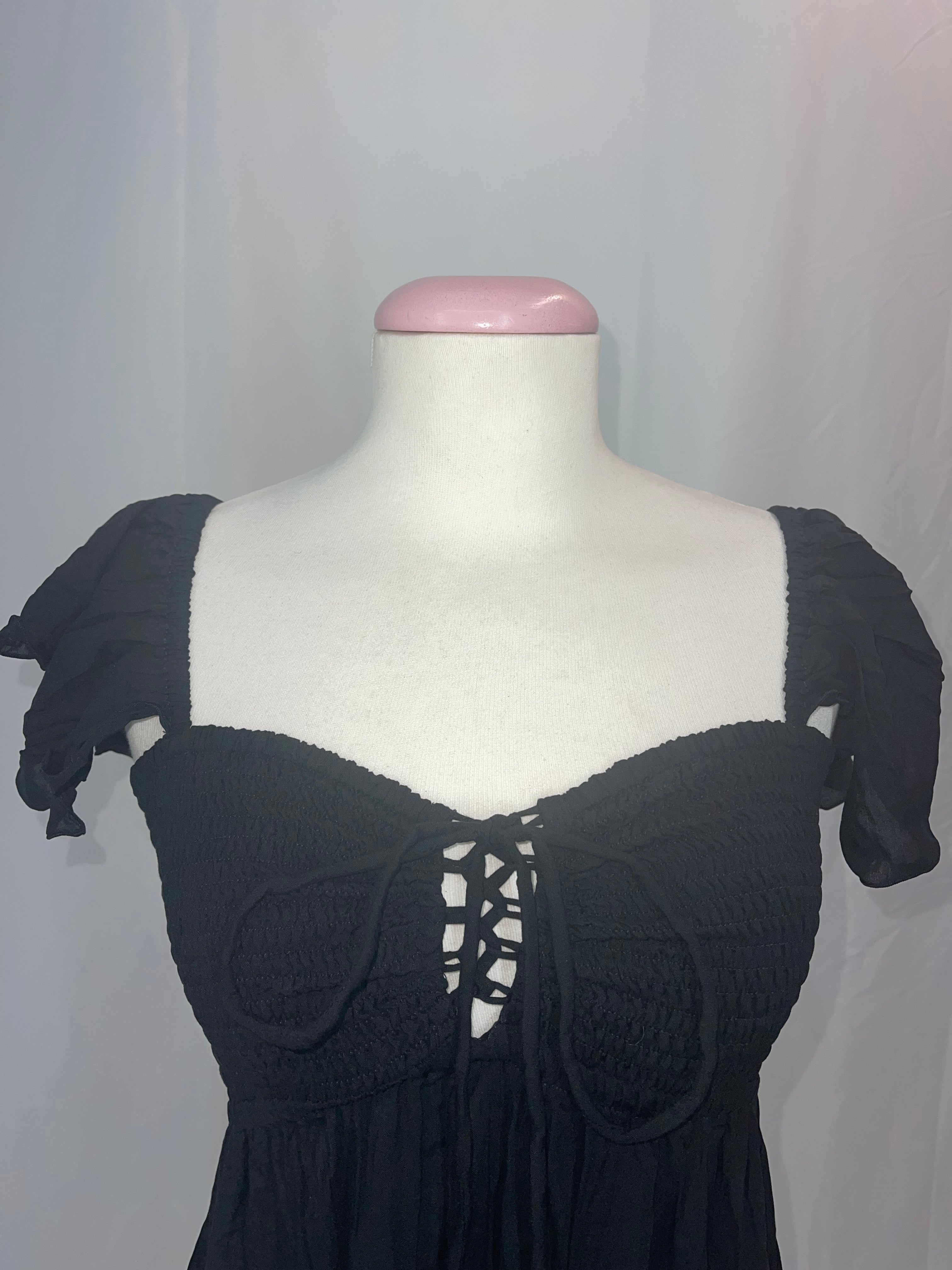 Khush Quinn Black Short Dress
