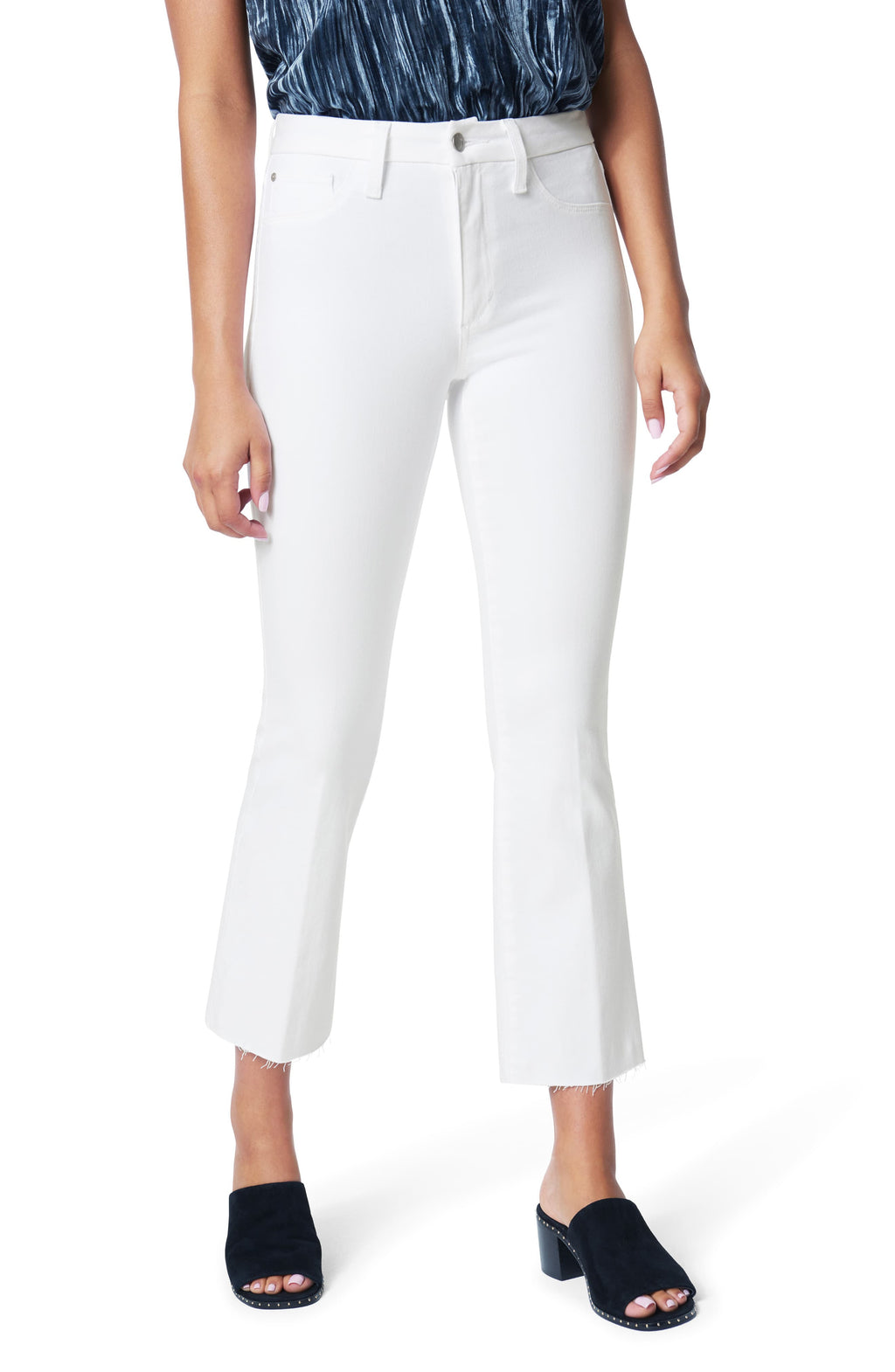 Joe's The Hi Honey High Waist Raw Hem Crop Bootcut Jeans