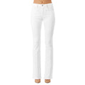 Morrison Denim The Starlet Mid Rise Bootcut Women's Jeans in White