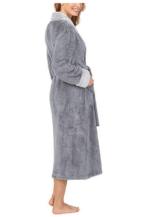 Carole Hochman Textured Plush Wrap Robe