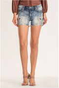Miss Me Hem Fatale Mid-Rise Shorts