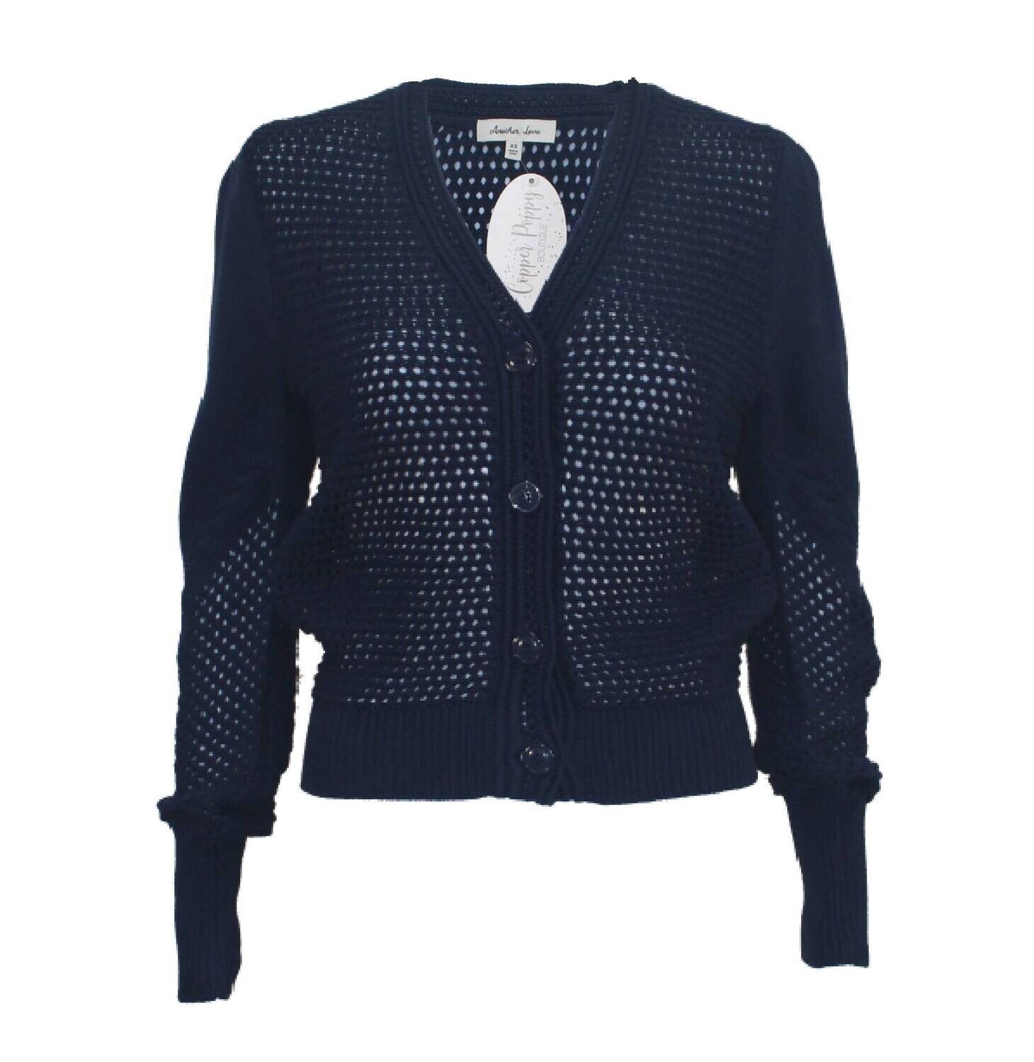 Another Love Malika Button Front Sweater