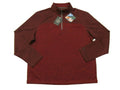 G.H. Bass & Co. Mens Moroccan Brown Thermal 1/4 Zip Jacket Shirt