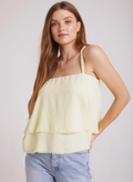 Bella Dahl Scrunchy Strap Tank - Lemon