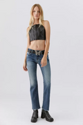 Daze Denim Y2K Low-Rise Bootcut Women's Jeans in Baby Boy