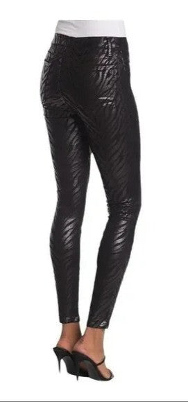 Black Orchid Zebra High Rise Skinny Jeans - Black