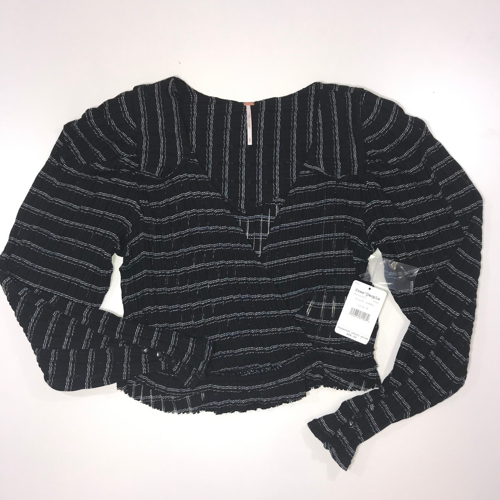 Free People Girlfriend Black Combo Top