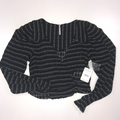 Free People Girlfriend Black Combo Top