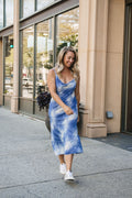 Olivia Graye Cowl Neck Midi Slip Dress