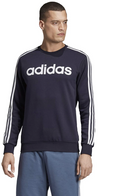 Adidas Men's Essentials 3-Stripes Fleece Crew Sweatshirt