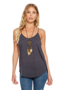 Chaser Triblend Scoop Neck Strappy Women's Top