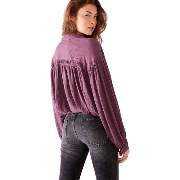 Free People Rockaway Solid - Purple Dusk