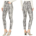 Sam Edelman Women's the Stiletto High Rise Snake Print Skinny Jeans